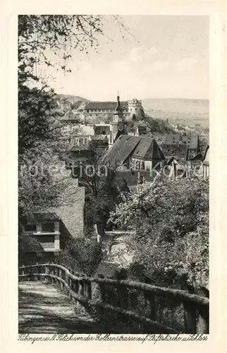 AK / Ansichtskarte Tuebingen Stiftskirche und Schloss von der Zollernstrasse gesehen Tuebingen