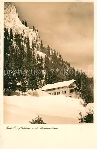 AK / Ansichtskarte Bruennsteinhaus Unterkunftshaus Bruennsteinhaus