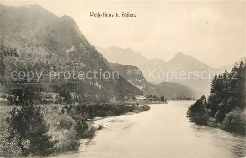 AK / Ansichtskarte Fuessen_Allgaeu Weiss Haus Fuessen Allgaeu