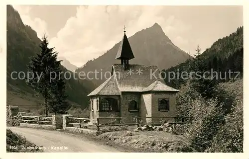 AK / Ansichtskarte Hinterstein_Bad_Hindelang Giebelhaus Kapelle Hinterstein_Bad_Hindelang