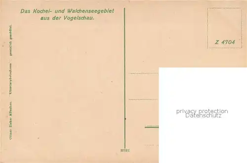 AK / Ansichtskarte Walchensee Kochel und Walchenseegebiet aus der Vogelschau Walchensee