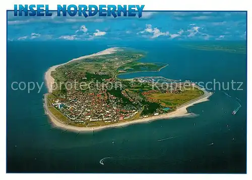 AK / Ansichtskarte Norderney_Nordseebad Fliegeraufnahme ganze Insel Norderney_Nordseebad