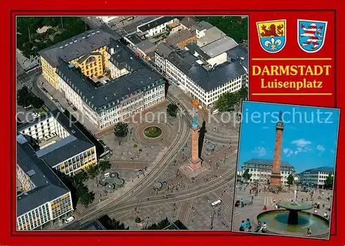 AK / Ansichtskarte Darmstadt Fliegeraufnahme Luisenplatz Darmstadt