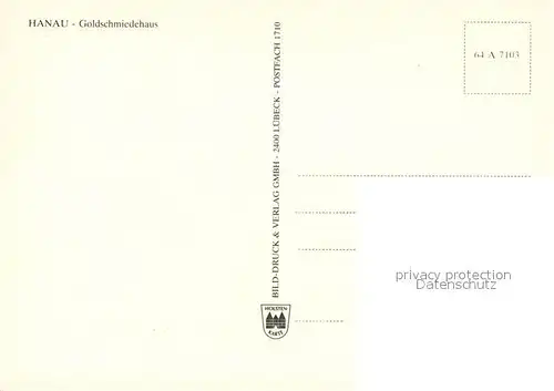 AK / Ansichtskarte Hanau_Main Goldschmiedehaus Hanau_Main