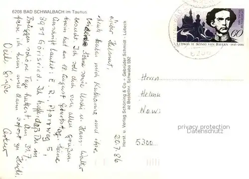 AK / Ansichtskarte Bad_Schwalbach  Bad_Schwalbach