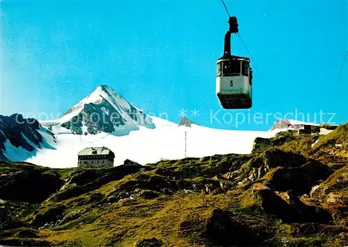 AK / Ansichtskarte Seilbahn Gletscherbahn Kaprun Krefelder Huette Kitzsteinhorn  Seilbahn