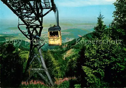 AK / Ansichtskarte Seilbahn Schauinsland Freiburg Breisgau Seilbahn