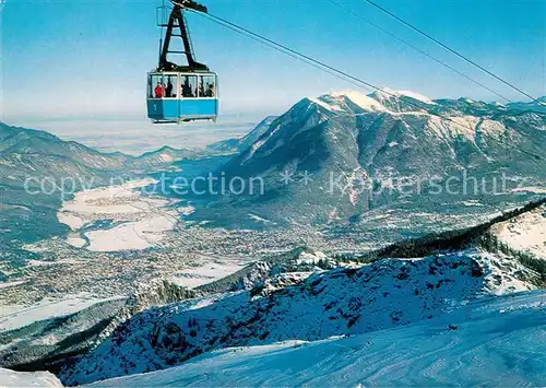 AK / Ansichtskarte Seilbahn Hochalm Osterfelderkopf Garmisch Partenkirchen  Seilbahn