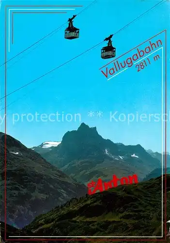 AK / Ansichtskarte Seilbahn Valluga Patteriol St. Anton Seilbahn