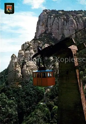 AK / Ansichtskarte Seilbahn Montserrat  Seilbahn