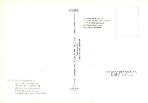 AK / Ansichtskarte Seilbahn Montserrat  Seilbahn