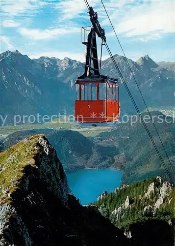 AK / Ansichtskarte Seilbahn Tegelberg Schwangau Alpsee Schlicke Aggenstein Seilbahn