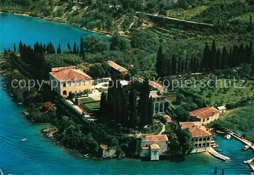 AK / Ansichtskarte Garda_Lago_di_Garda Punta San Vigilio Kap Sankt Vigilios Gardasee Fliegeraufnahme Garda_Lago_di_Garda