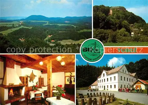 AK / Ansichtskarte Kokorinsko Rekreacni stredisko Hrad Houska Erholungszentrum Restaurant Burg Landschaftspanorama Kokorinsko