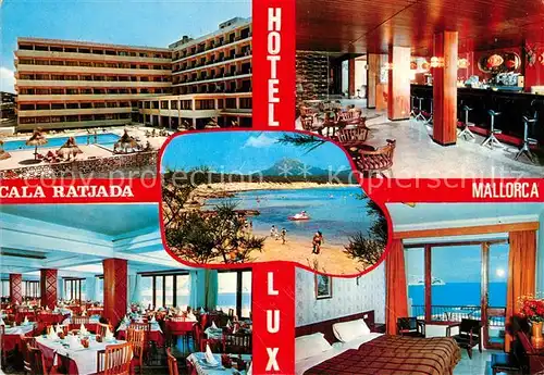 AK / Ansichtskarte Cala_Ratjada_Mallorca Hotel Lux Restaurant Bar Swimming Pool Strand Cala_Ratjada_Mallorca