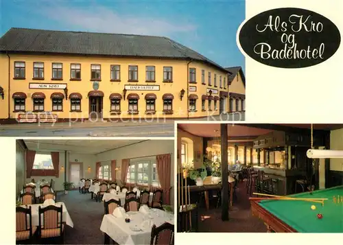 AK / Ansichtskarte Hadsund Als Kro og Badehotel Restaurant Billard Hadsund