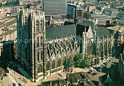 AK / Ansichtskarte Bruxelles_Bruessel Cathedrale Saint Michel vue aerienne Bruxelles_Bruessel