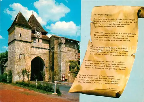 AK / Ansichtskarte Barbotan_les_Thermes Chapelle Kapelle Poesie Barbotan_les_Thermes