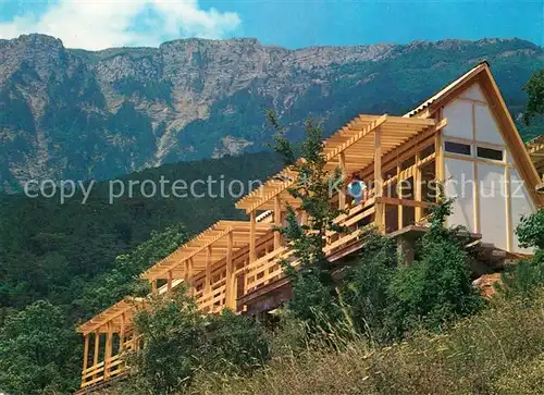 AK / Ansichtskarte Russland Camping Ferienhaeuser in den Bergen Russland