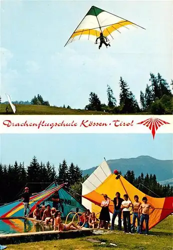 AK / Ansichtskarte Koessen_Tirol Drachenflugschule Koessen Tirol