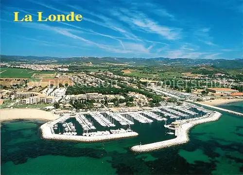 AK / Ansichtskarte La_Londe les Maures Port de Miramar vue aerienne La_Londe les Maures