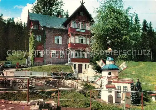 AK / Ansichtskarte Bierutowice Dom wypoczynkowy FWP Syrena I Ferienhaus Windmuehle Bierutowice