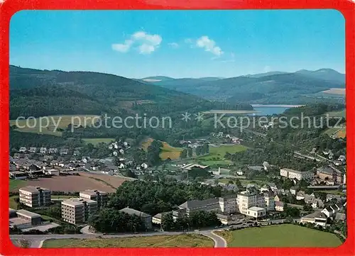 AK / Ansichtskarte Meschede St Walburga Krankenhaus Fliegeraufnahme Meschede