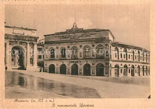AK / Ansichtskarte Macerata Sporthalle Macerata