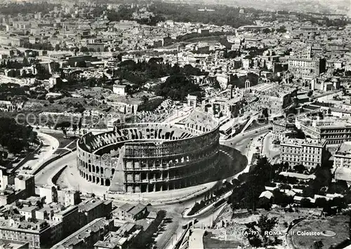 AK / Ansichtskarte Roma_Rom Colosseum Fliegeraufnahme Roma_Rom