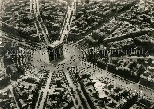 AK / Ansichtskarte Paris Arc de Triumphe  Fliegeraufnahme Paris