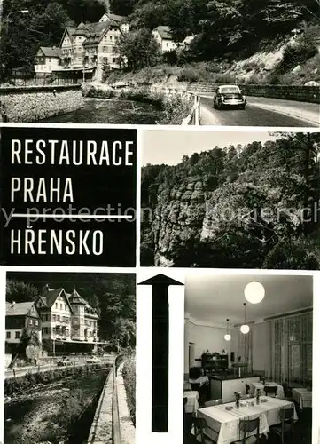 AK / Ansichtskarte Hrensko Restaurant Praha  Hrensko