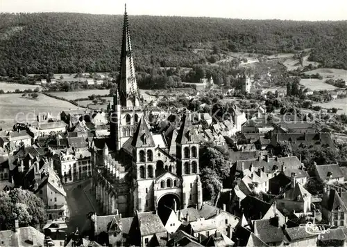 AK / Ansichtskarte Autun Fliegeraufnahme Kathdrale Autun