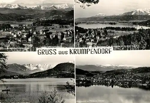AK / Ansichtskarte Krumpendorf_Woerthersee Karawanken Panoramen Krumpendorf Woerthersee