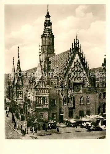 AK / Ansichtskarte Breslau_Niederschlesien Rathaus Breslau_Niederschlesien