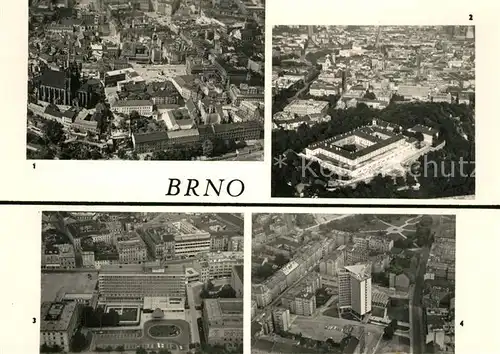 AK / Ansichtskarte Brno_Bruenn Fliegeraufnahme Hotel International Continental Burg Brno_Bruenn
