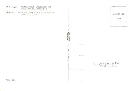 AK / Ansichtskarte Bukarest Restaurant Pescarus Bukarest