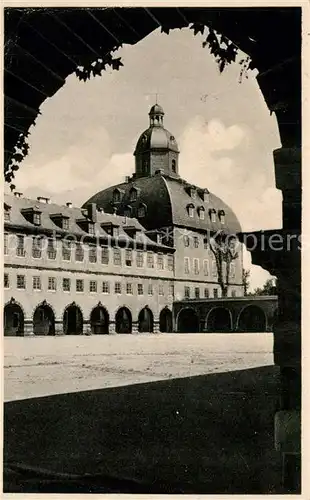 AK / Ansichtskarte Gotha_Thueringen Partie im Schlosshof Gotha Thueringen