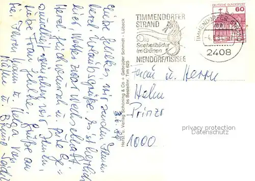 AK / Ansichtskarte Timmendorfer_Strand Strand Promenade Kueste Fliegeraufnahme Timmendorfer_Strand