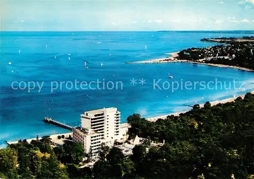AK / Ansichtskarte Timmendorfer_Strand Ostseeheilbad Kurhaus Seeschloesschen Fliegeraufnahme Timmendorfer_Strand