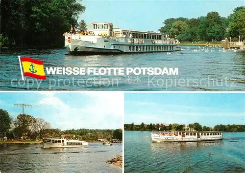 AK / Ansichtskarte Motorschiffe Sanssouci Berlin Caputh Weisse Flotte Potsdam  Motorschiffe