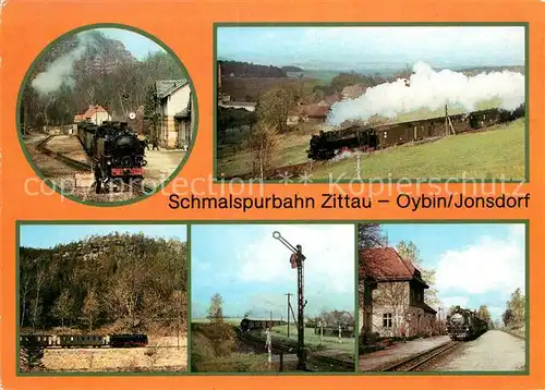 AK / Ansichtskarte Eisenbahn Schmalspurbahn Zittau Oybin Joonsdorf Bertsdorf  Eisenbahn