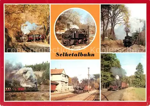 AK / Ansichtskarte Lokomotive Selketalbahn Bahnhof Alexisbad Strassberg Gernrode  Lokomotive