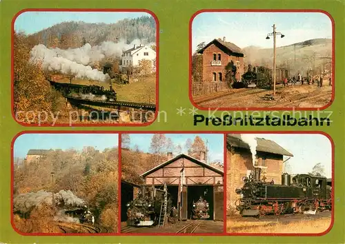 AK / Ansichtskarte Eisenbahn Pressnitztalbahn Schmalspurbahn Wolkenstein Joehstadt Eisenbahn