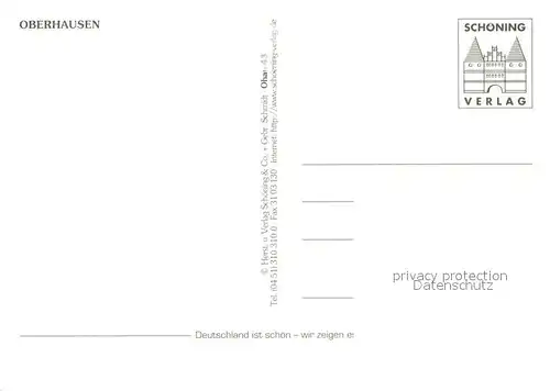 AK / Ansichtskarte Oberhausen Centro Burg Vondem Altmarkt Gasometer Oberhausen