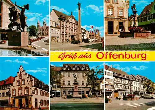 AK / Ansichtskarte Offenburg Brunnen Fachwerk Offenburg