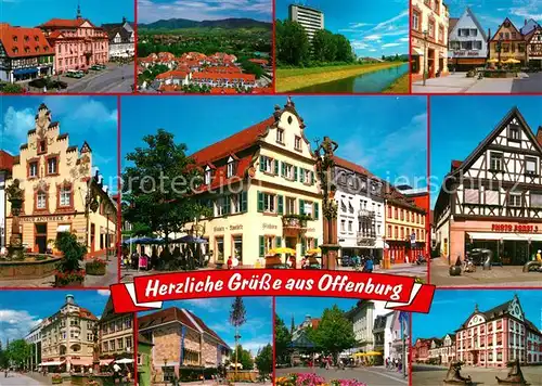 AK / Ansichtskarte Offenburg Fliegeraufnahme Fachwerk  Offenburg