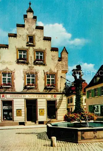 AK / Ansichtskarte Offenburg Hirsch Apotheke Offenburg