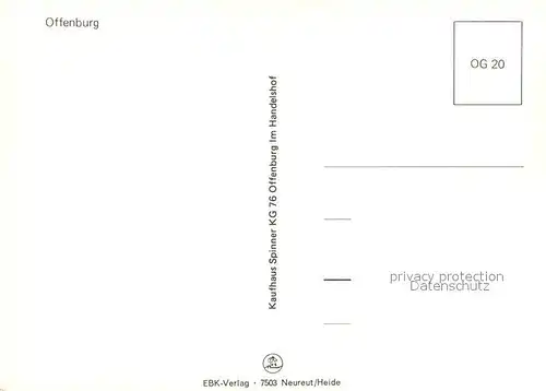 AK / Ansichtskarte Offenburg  Offenburg
