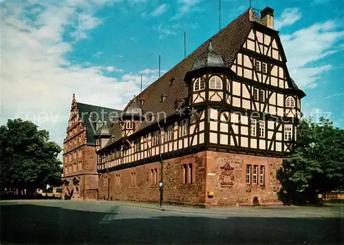 AK / Ansichtskarte Giessen_Lahn Zeughaus Fachwerk Neuse Schloss Giessen_Lahn