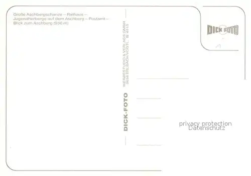 AK / Ansichtskarte Klingenthal_Vogtland Aschbergschanze Rathaus Jugendherberge Aschberg Klingenthal_Vogtland